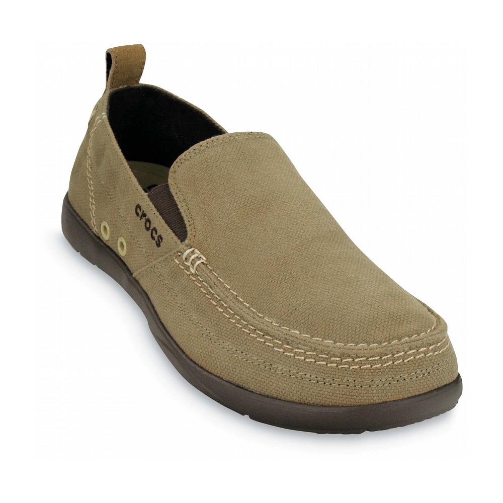 Olive Men's Crocs Walu Slip-On Shoes | NZ 0650MQZA